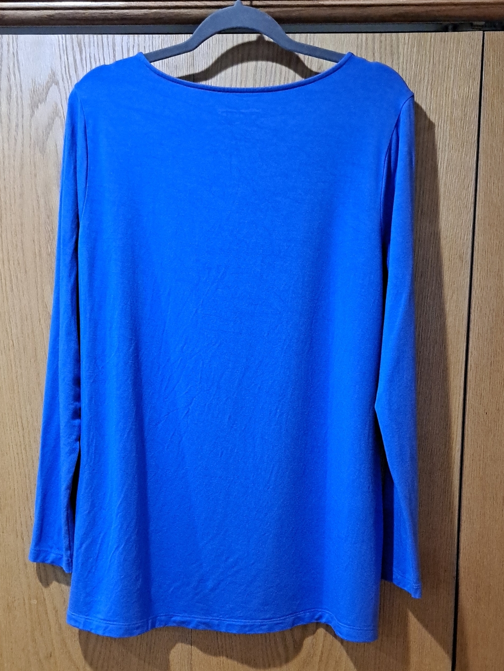 Soft Surroundings Periwinkle Modal Knit Long Sleeve With Keyhole Cut-Out Detail - Picture 2 of 10